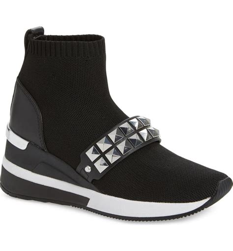 michael michael kors skyler booties|mk skyler wedge sneakers.